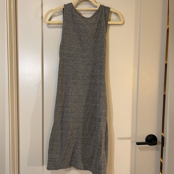 Leith Grey Ruched T-Shirt Dress - Picture 5 of 5